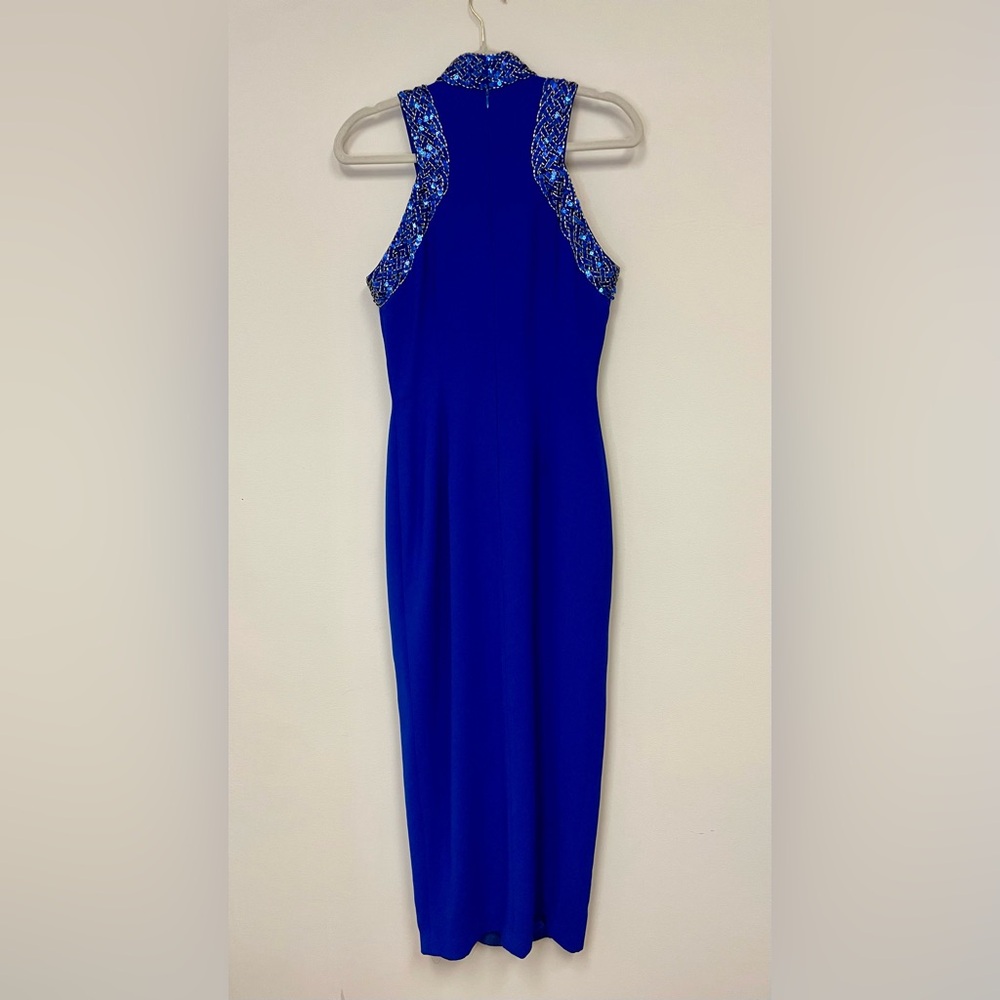 Chic Royal Blue Sleeveless Maxi Dress